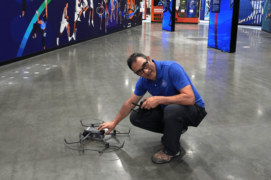 Setting up drone